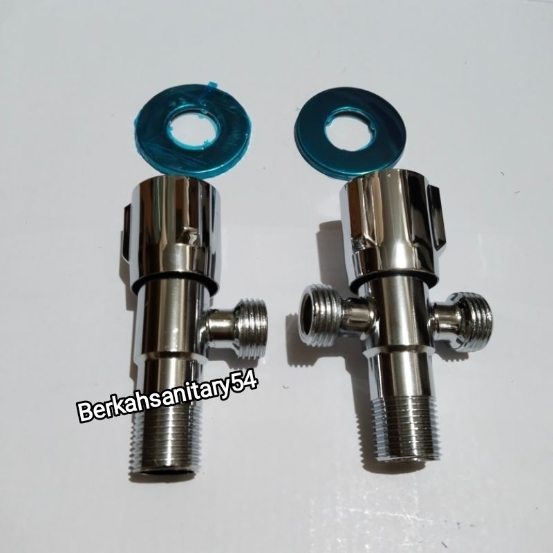 Stop Kran Single/Double Kuningan/Stop Kran Closet/Shower/Wastafel/Bak Cuci Piring
