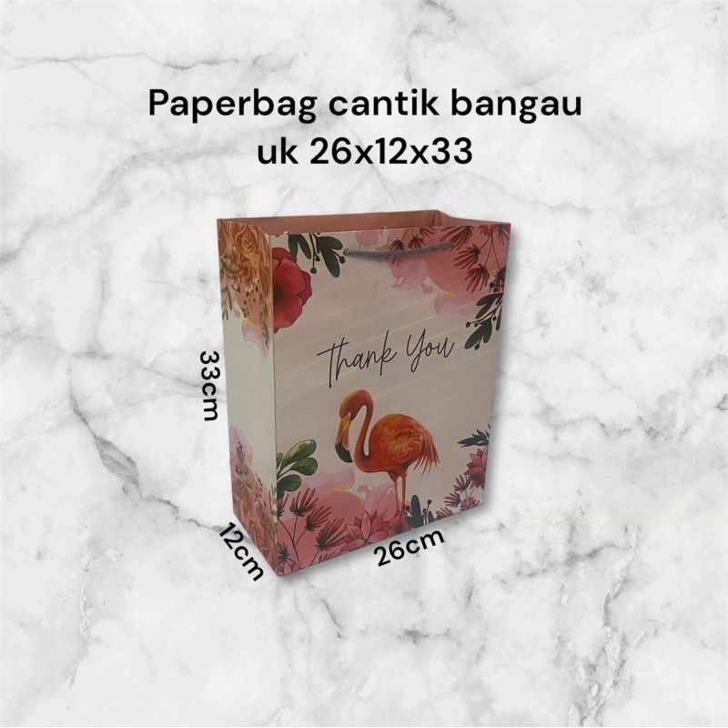 

Paperbag cantik bangau uk 26x12x33 (isi 12pcs)