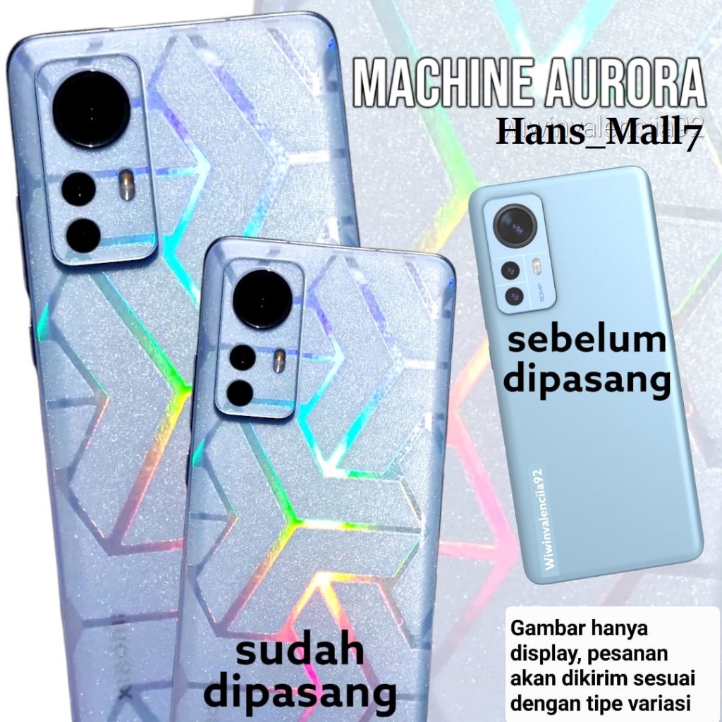 Hans- Antigores Belakang Skin Aurora VIVO V29e Y28 V27e Y100 Y03 Y18 Y17s Y16 Y36 Y27 Y35 Y22 Y33s Y