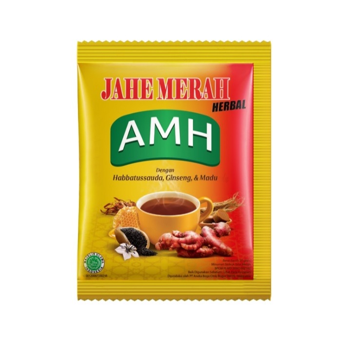 

Amh Jahe Merah herbal 1 Renceng isi 10 Sachet
