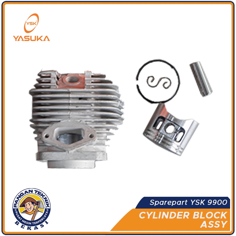 Cylinder Block Assy YSK9900 Chainsaw YSK | Block Mesin YSK 9900 Chainsaw Ysk | Blok Seher Boring Sil
