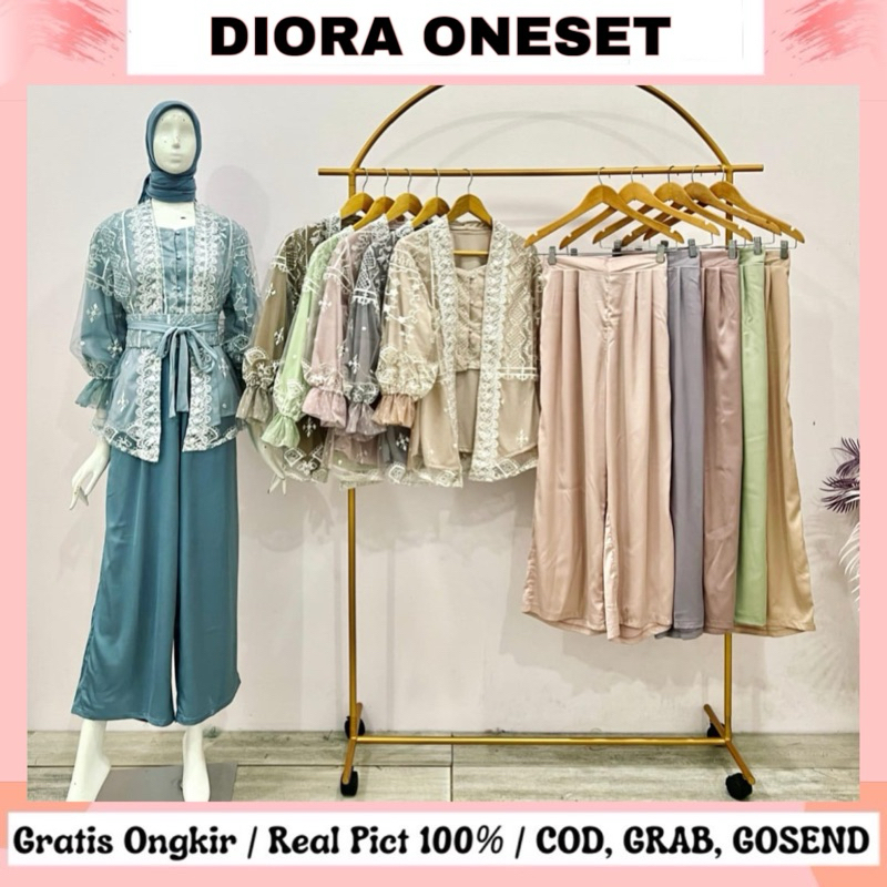 DIORA ONE SET / ONESET KONDANGAN / ONESET BRUKAT / SET ATASAN DAN CELANA
