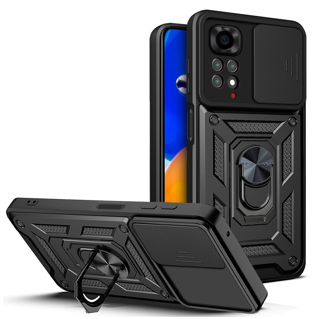 FOLSTORE Bisa COD CASE XIAOMI REDMI NOTE 11 SLIDE ARMOR CAMERA PROTECTION CASE CASING HP XIAOMI REDM