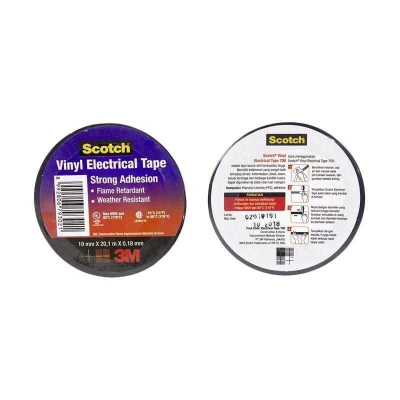 

SOLASI LISTRIK/SOLASI ELEKTRONIK/3M VINIL ELECTRICAL TAPE 700
