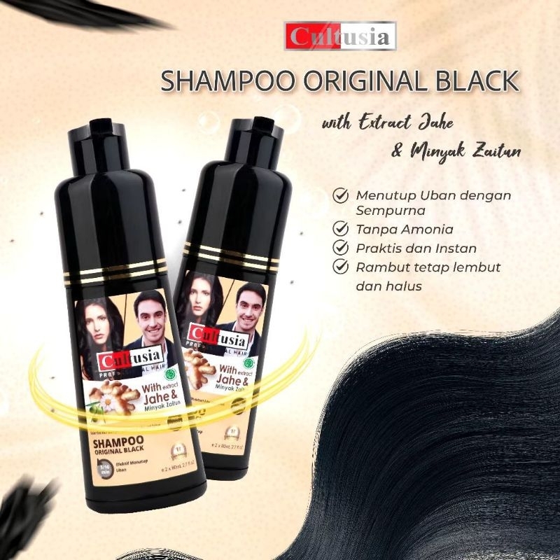 Cultusia coloring shampoo original black