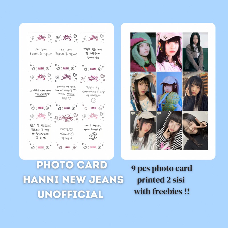 Photo card hanni - new jeans unofficial