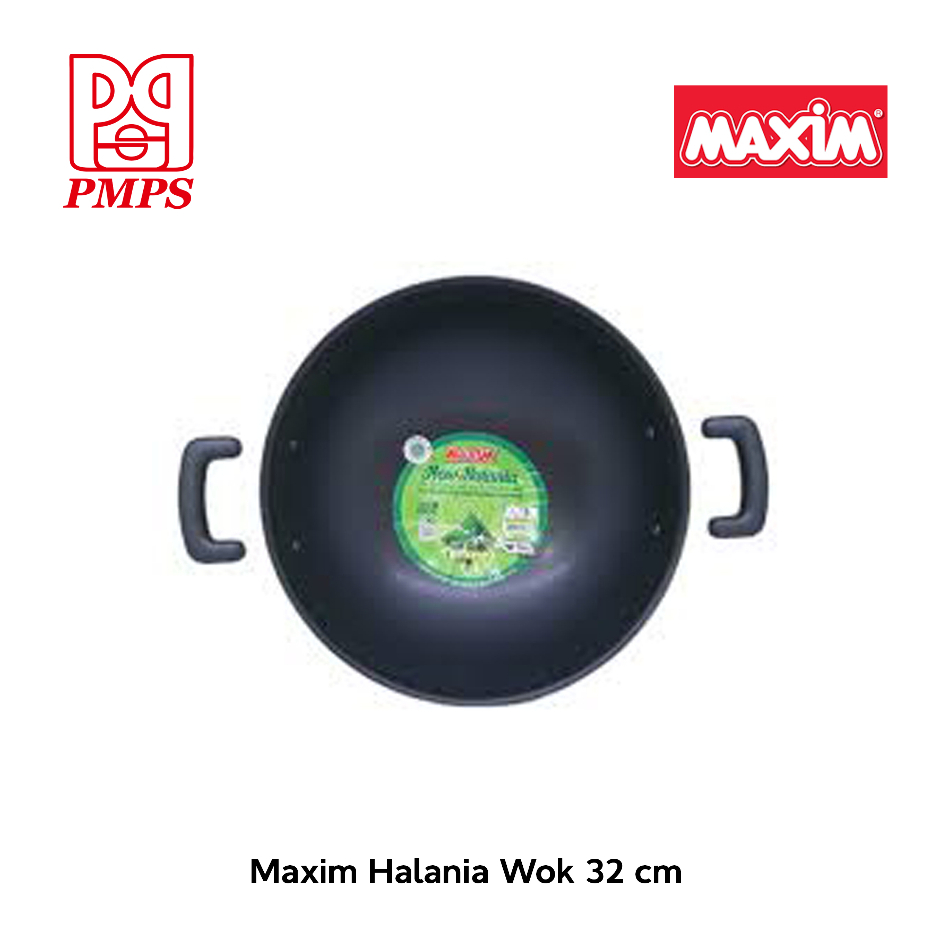 Maxim  Halania Wok 32 cm (Penggorengan)