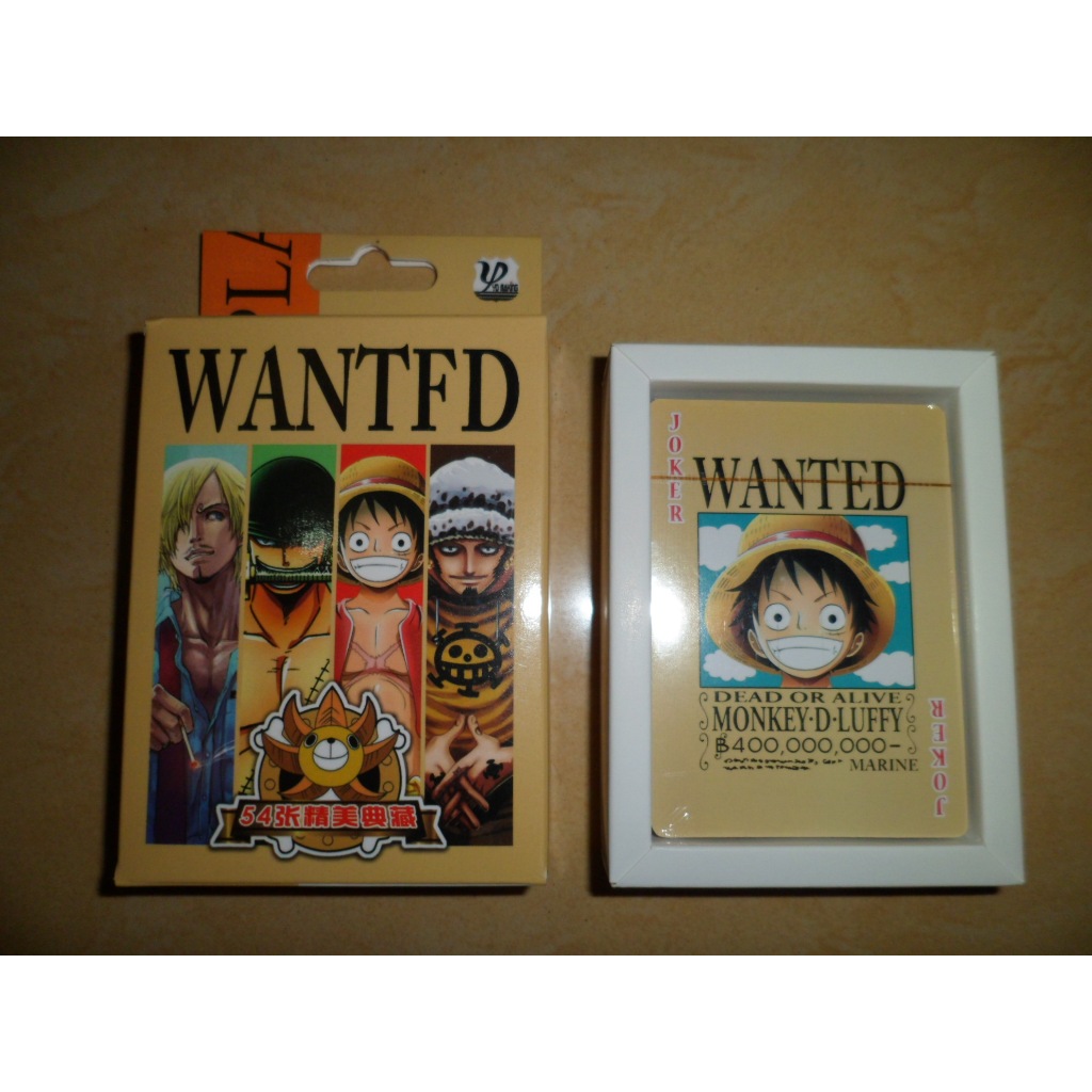 Kartu Poker Anime One Piece Wanted