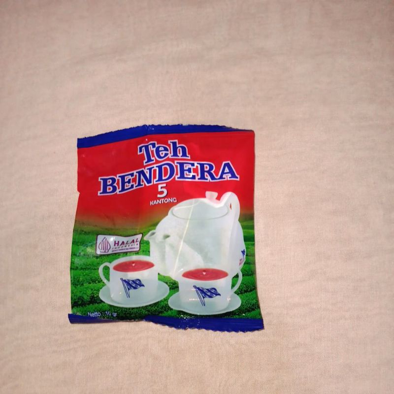 

Teh bendera 1 sachet isi 5 teabag atau 5 kantung teh