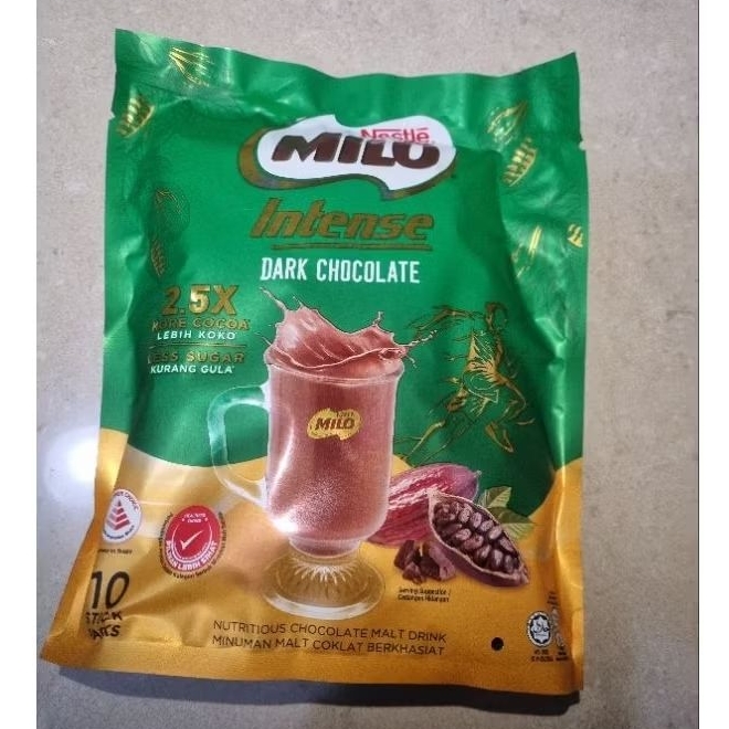 

Milo Intense Dark Chocolate Less Sugar 2.5x More Cocoa
