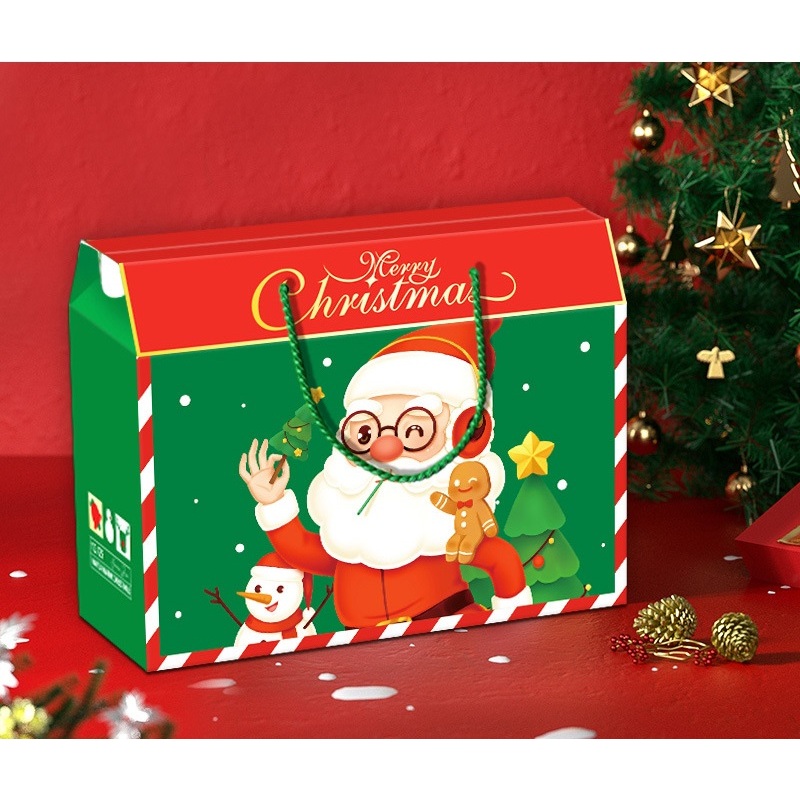 

Tas Kotak Bingkisan | Goodie Bag | Tas Kotak Hampers Parsel untuk Christmas Natal