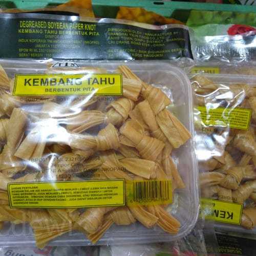 

Kembang Tahu Pita Degreased Soybean Paper Knot TTS 150 Gram