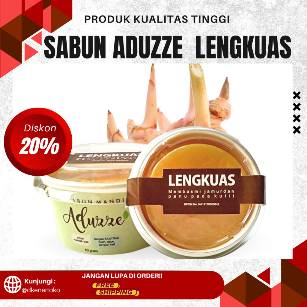 SABUN ADUZZE  LENGKUAS||Sabun Lengkuas Panu Original - Sabun Lengkuas Penghilang Panu