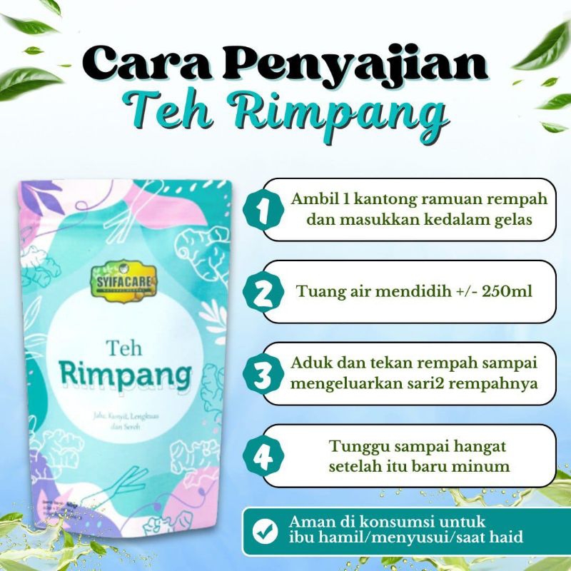 

Teh Celup | Teh Rimpang | Bahan Alami