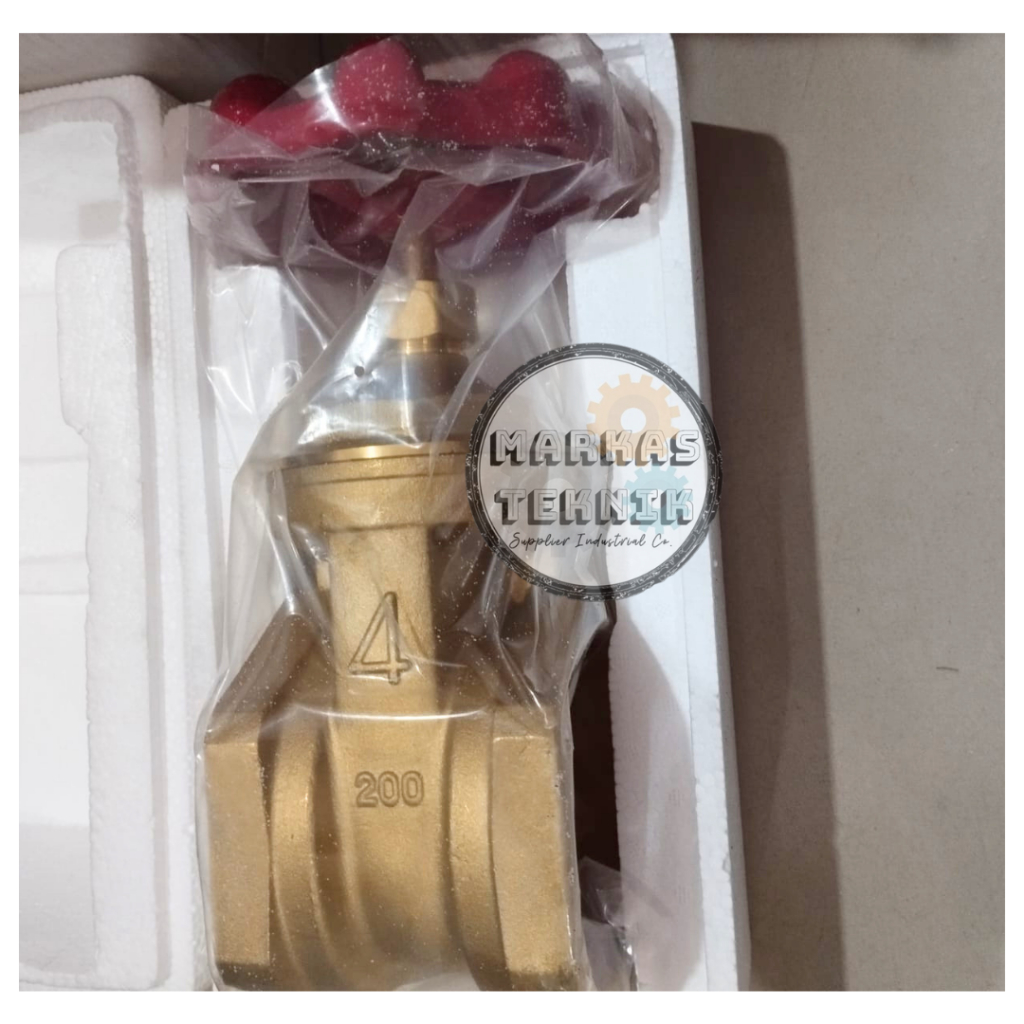 PERRUNO Gate Valve Kuningan 4" / Gate Valve 4 Inch Kuningan