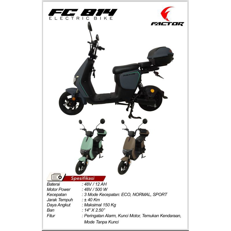 Sepeda Listrik FACTOR FC 814