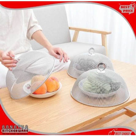 Tudung saji 28/30/35/40cm Stainless Mesh Food Cover/Tudung Saji Stainless Estetik/ ​Penutup Makanan 