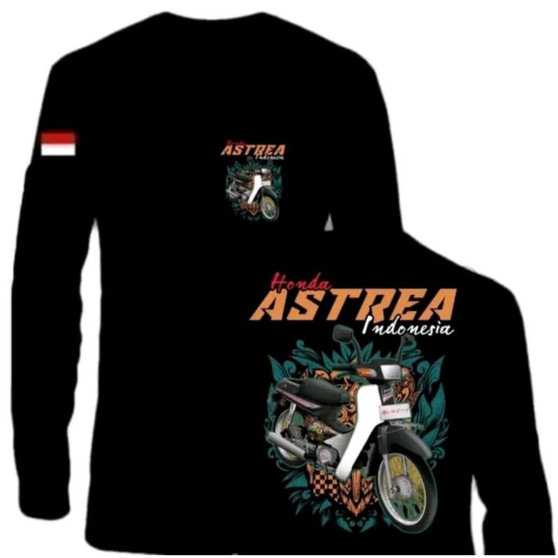 KAOS HONDA ASTREA INDONESIA LENGAN PANJANG