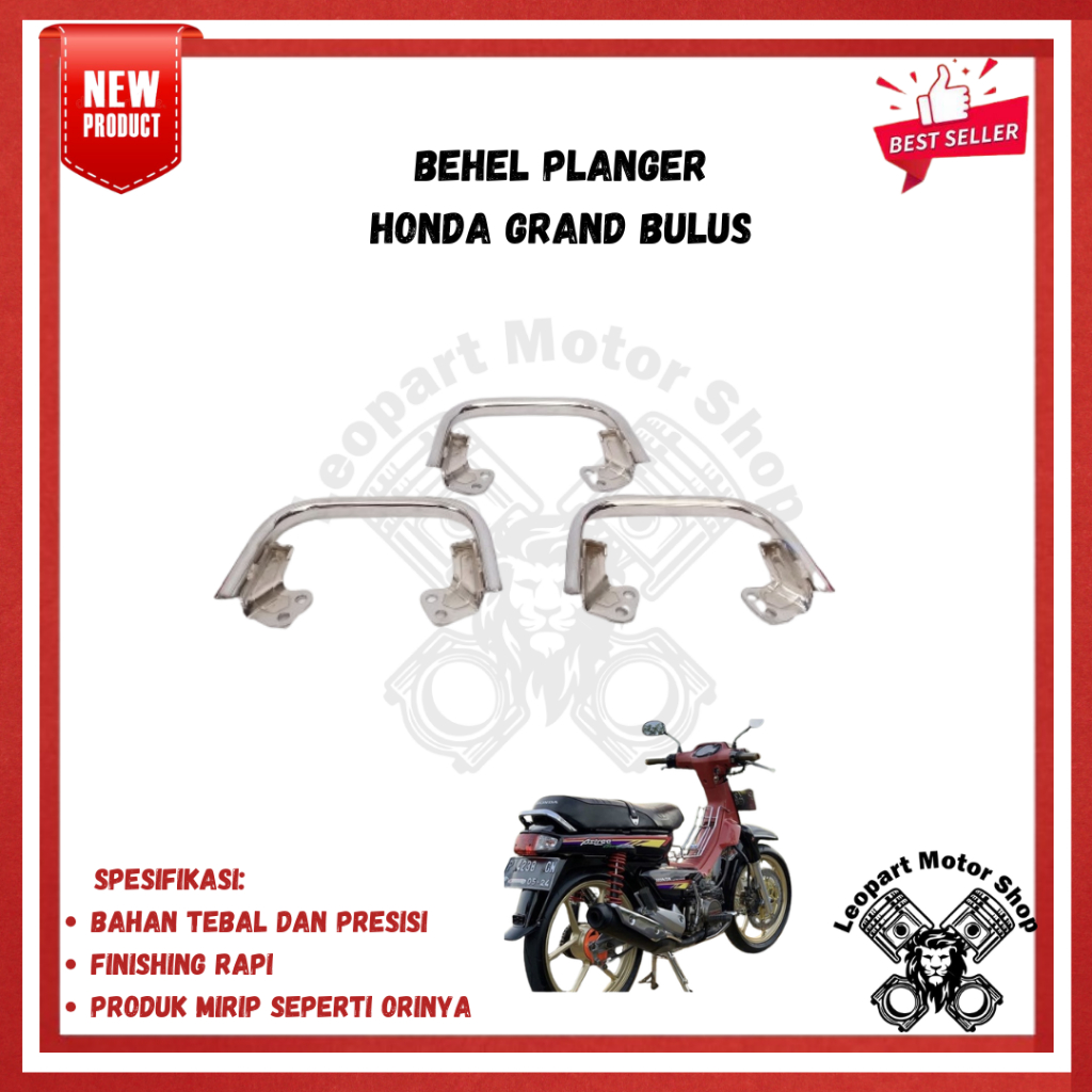 behel begel grand bulus planger jok belakang honda astrea grand crome tebal presisi