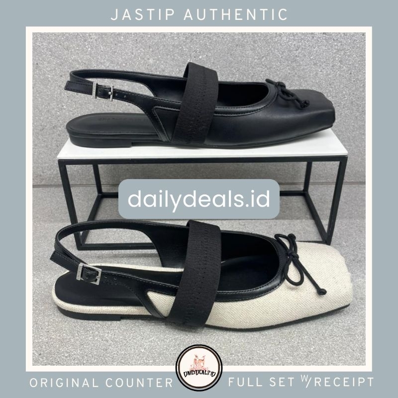 #1-70920149 Lyric Linen - Jast[p] CK ORIGINAL COUNTER SATIN BOW SLINGBACK FLATS FLATSHOES STORE AUTH