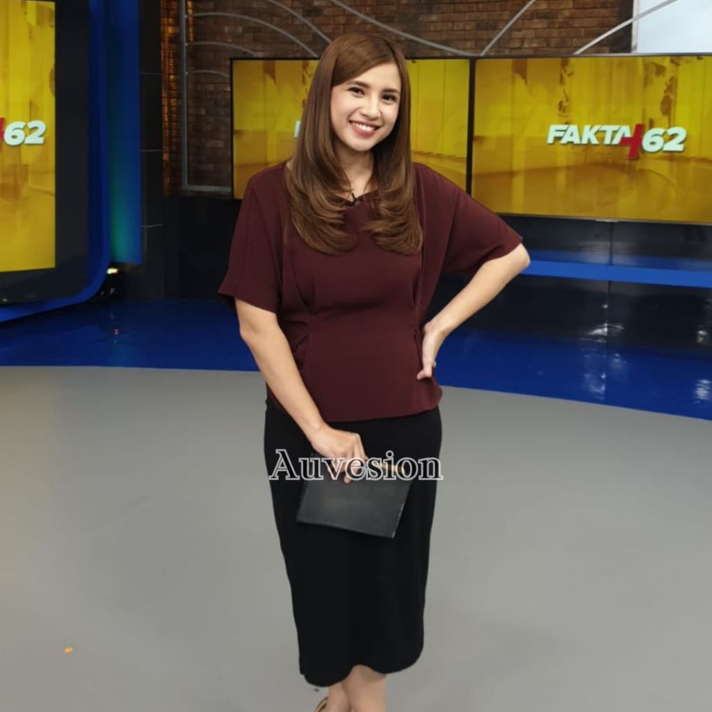 3031 daria scuba top blouse kerja