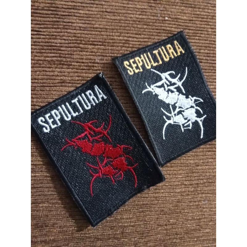 Patch bordir sepultura tempelan baju