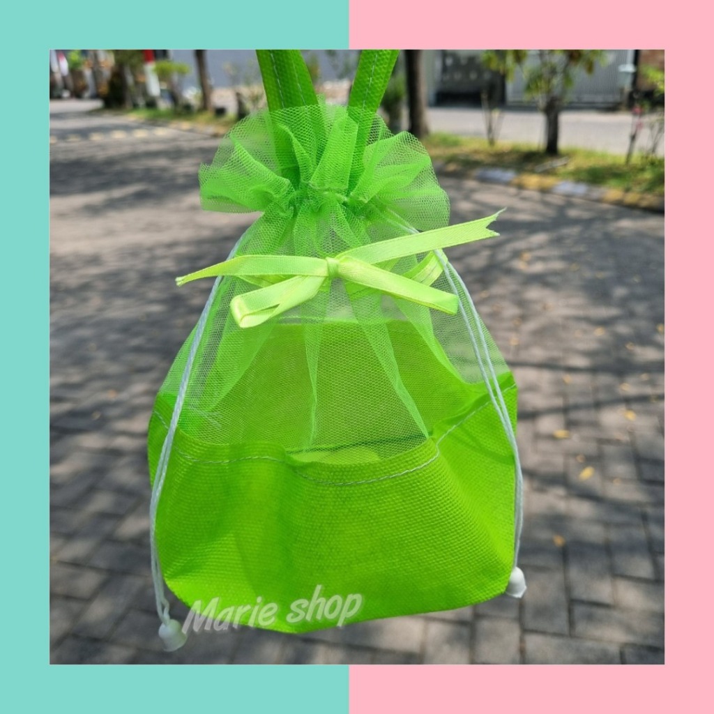 TAS SPUNBOND TILE / TAS KANTONG SERUT SOUVENIR / TAS SERUT SPUNBOND TOPLES