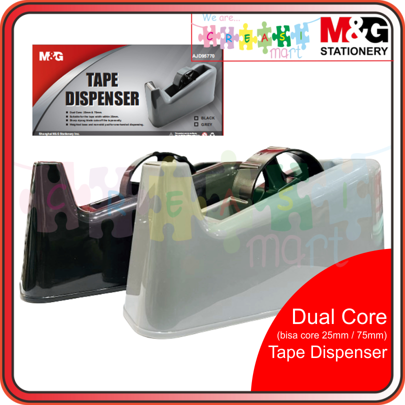 

M&G Tempat Selotip / Tape Dispenser Dual Core 25mm & 75mm Bisa Selotip core Kecil atau core Besar