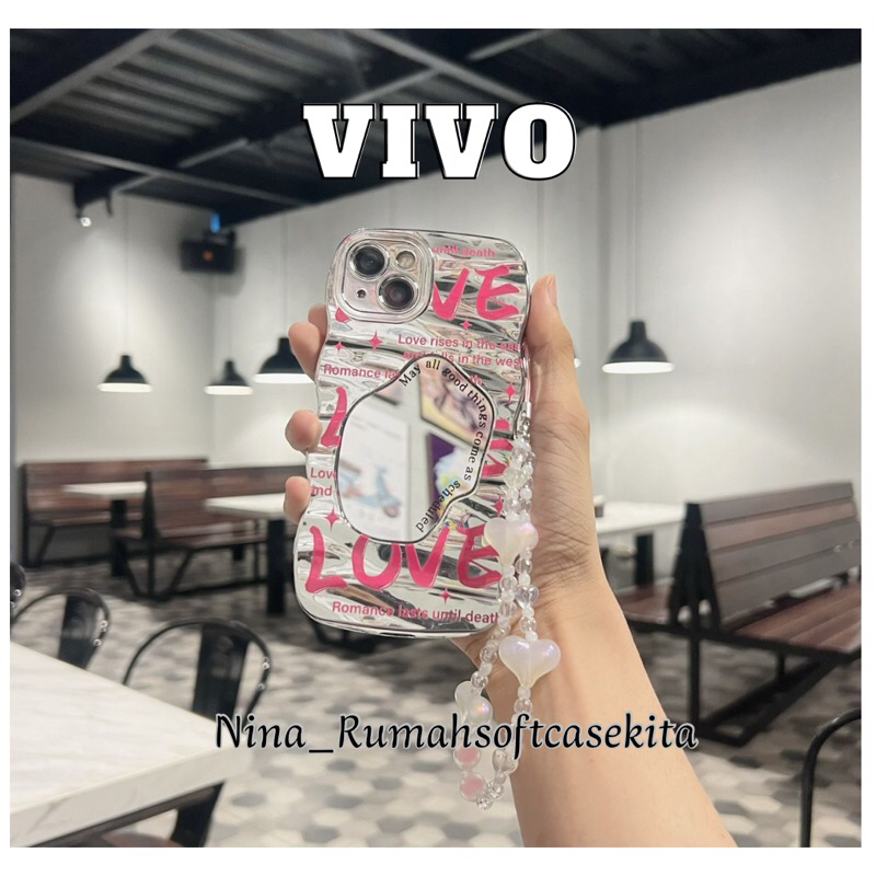 SOFTCASE PRETTY LOVE MIRROR ANDROID VIVO Y21 Y21S Y21T Y21A Y16 Y15S Y01