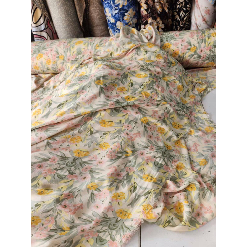 Katun Rayon Motif | Kain Rayon Motif | Katun Rayon Murah