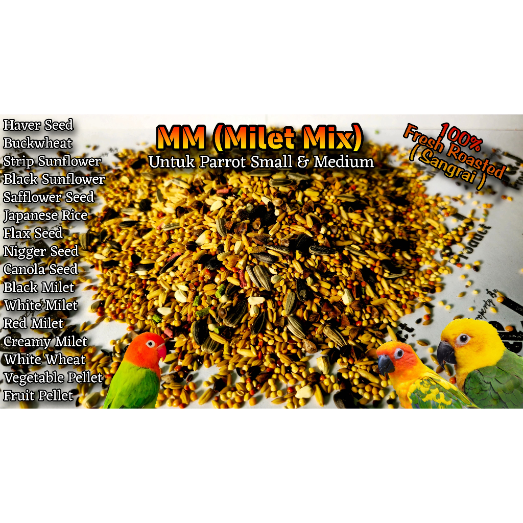 Milet Mix 5kg JJ Premium Seed pakan burung lovebird millet campur