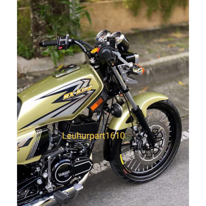 STRIPING RX KING 2002 GOLD SILVER SATU PAKET EMBLEM RX KING YAMAHA