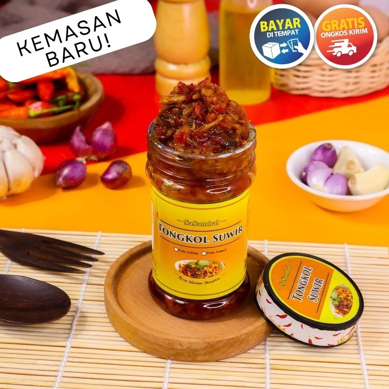 

Sambal Pindang Tongkol Suwir | Sambal Pawon | Sambel Sachet Ayam Suwir Bawang Kemasan Hemat Pedas