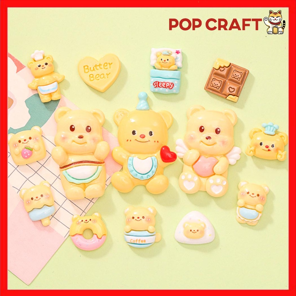 

PC Stiker 3D Resin Clay Stiker DIY Glossy Free Resin Aksesoris Hiasan Deco Sticker DIY Lucu 3D-020