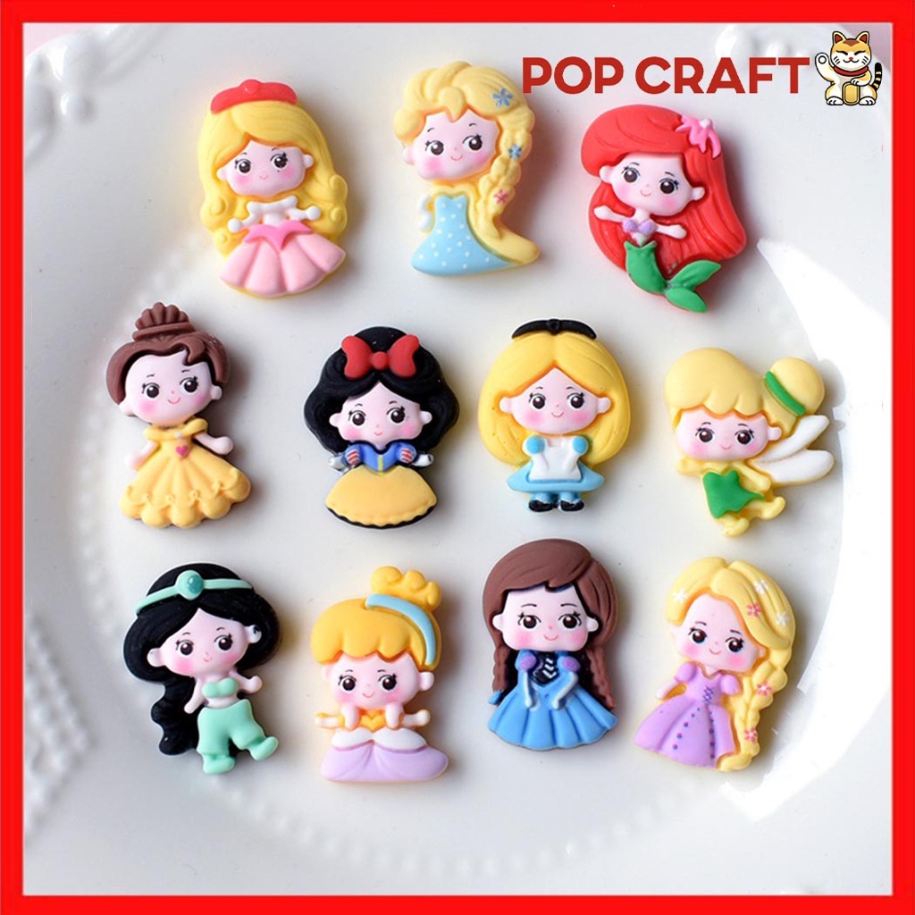 

PC Stiker 3D Timbul Clay Pirincess Lucu Per Pcs Tumbler Resin Clay DIY Tempelan Hp Cartoon Princess