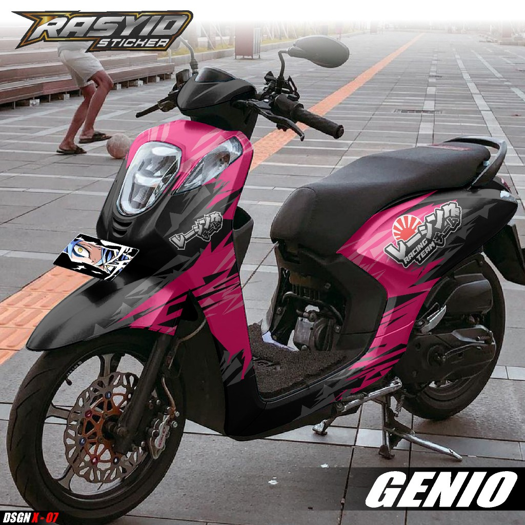 COD Decal Full Body Motor Honda Genio 2019 2020 2021 2022 2023 2024 Sticker Full Body Genio Racing H