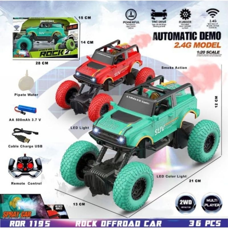 PROMO MOBIL REMOT OFF ROAD / ROCK DEFENDER / MOBIL BALAP REMOT / REMOT OFF ROAD