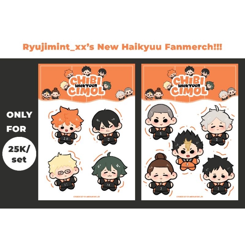 

STIKER SET CHIBI CIMOL HAIKYUU