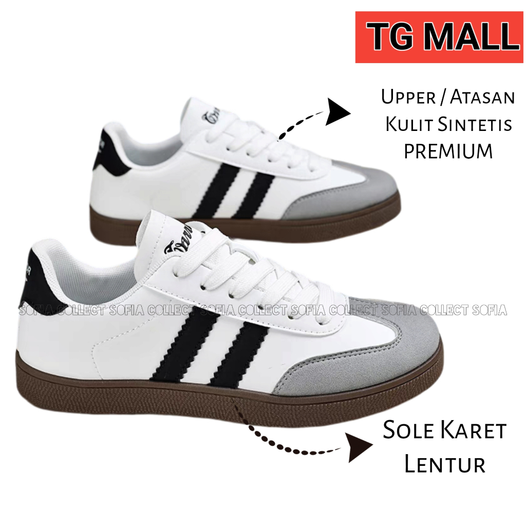 Sb shoes Sepatu Sneaker Classik Clasik ADDS SMBA Wanita Perempuan Remaja Tanggung Warna Putih SOLE B