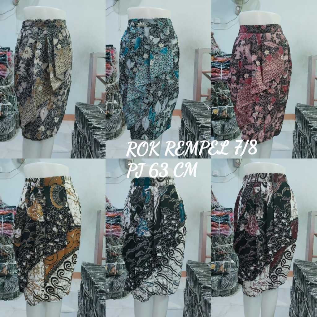 ROK SPAN REMPEL BATIK 7/8 /BAWAHAN KEBAYA/REMPEL MODERN