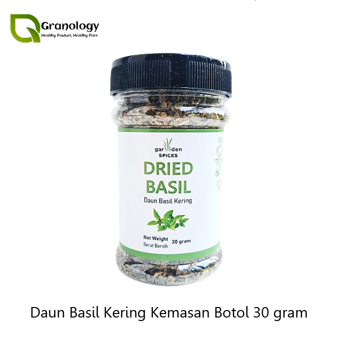 

Garden Spices Bumbu Kemasan Botol - Daun Basil Kering (30 gram)