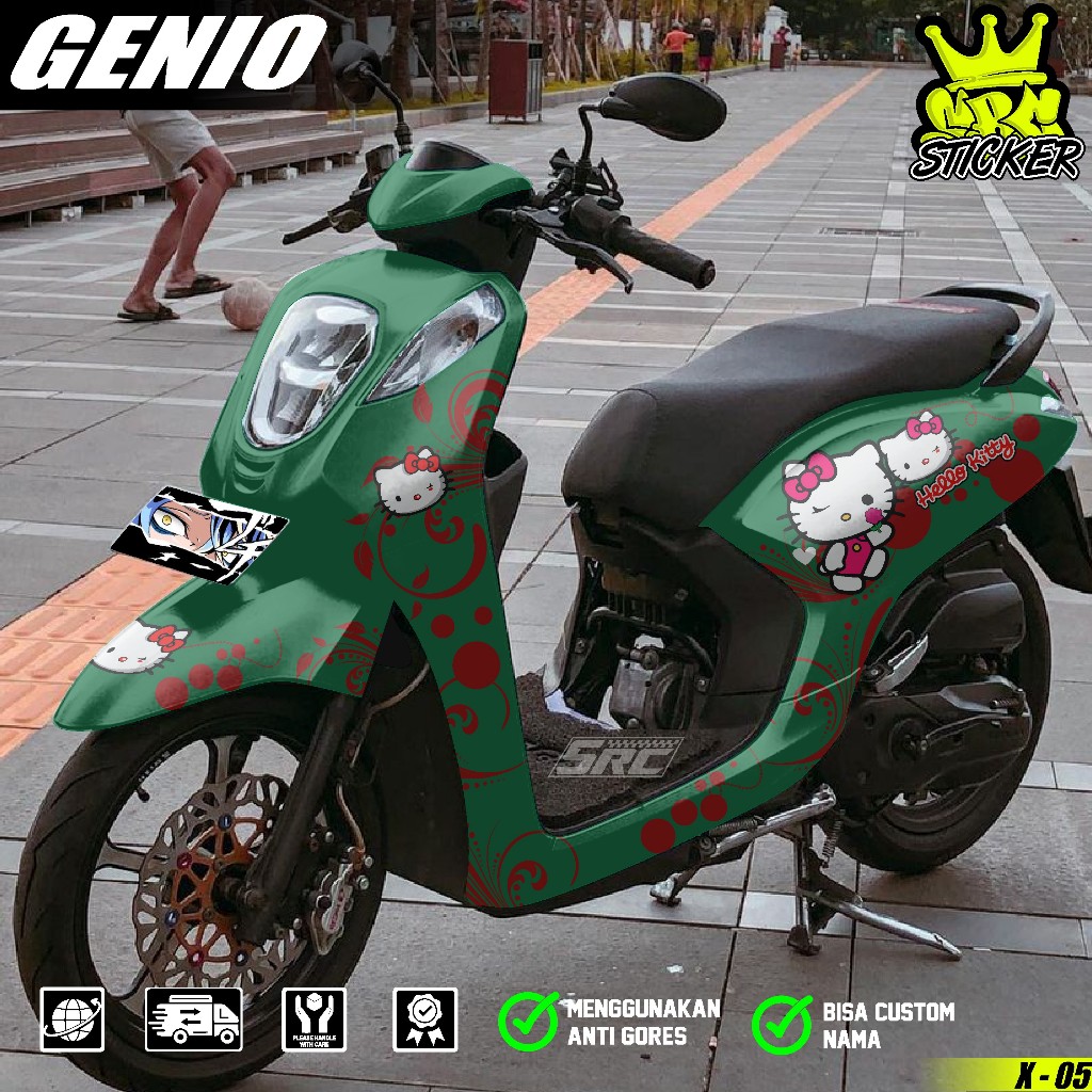 COD Sticker Decal Full Body Motor Honda Genio 2019 2020 2021 2022 2023 2024 Sticker Full Body Genio 