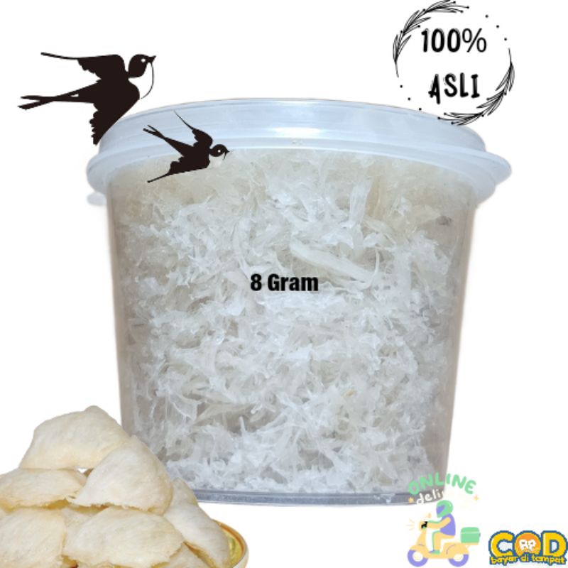 sarang burung walet hancuran besih 100% asli kalimantan/vitamin sarang walet