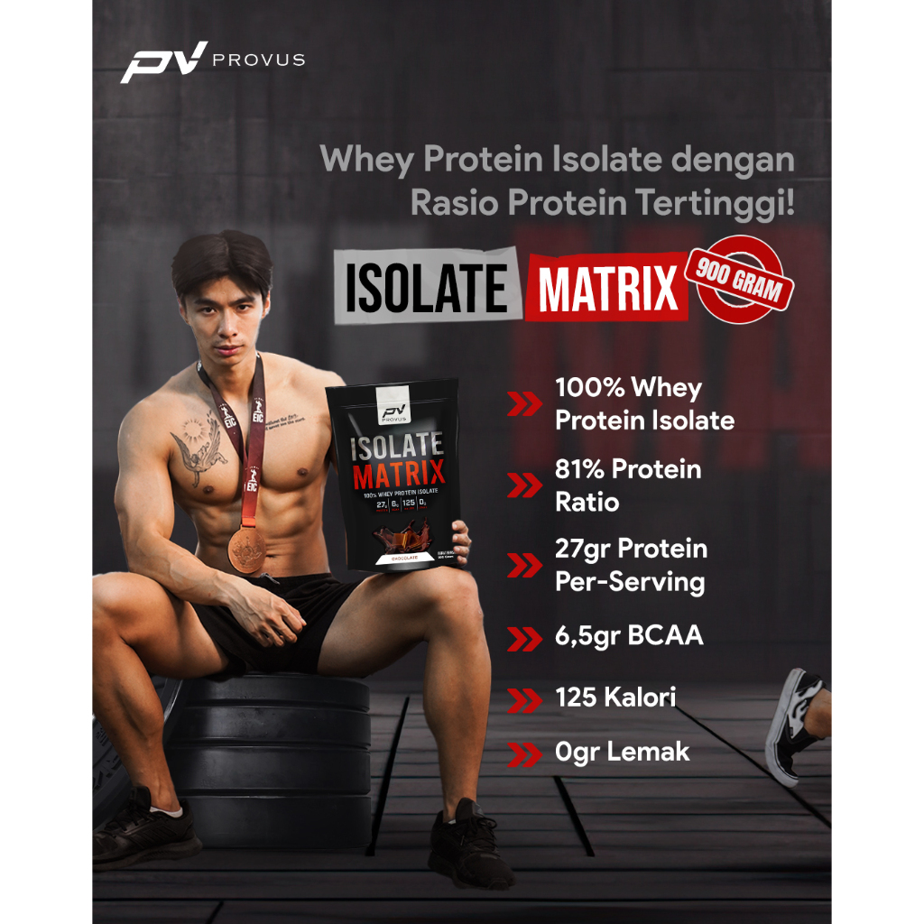 Provus Isolate Matrix (100% Whey Protein Isolate) 5 Lb Whey Protein - suplemen fitness