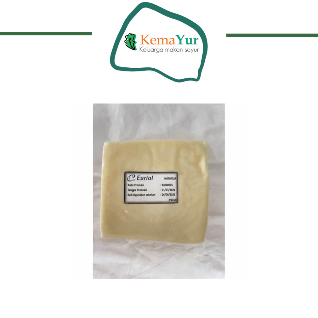 

Eurial Mozarella Cheese 250gr (Kemasan Repack)