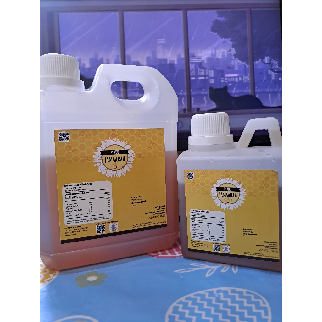 

Madu Jamaarah Madu Asli Berat 1000g Dan 500g | Madu Asli Dan Original Jerigen