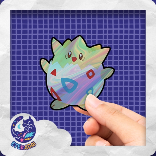 

Stiker Hologram Anime Game Pokemon - Togepi