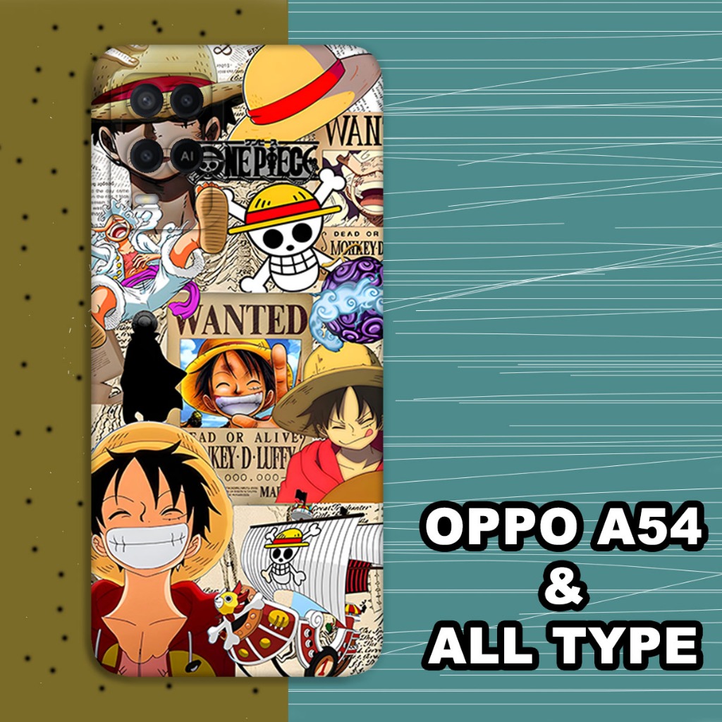 (GC2) Softcase karet Hp OPPO A54 | Case One Piece Luffy | Case OPPO A54 Silikon Tpu Pro Camera | Kes