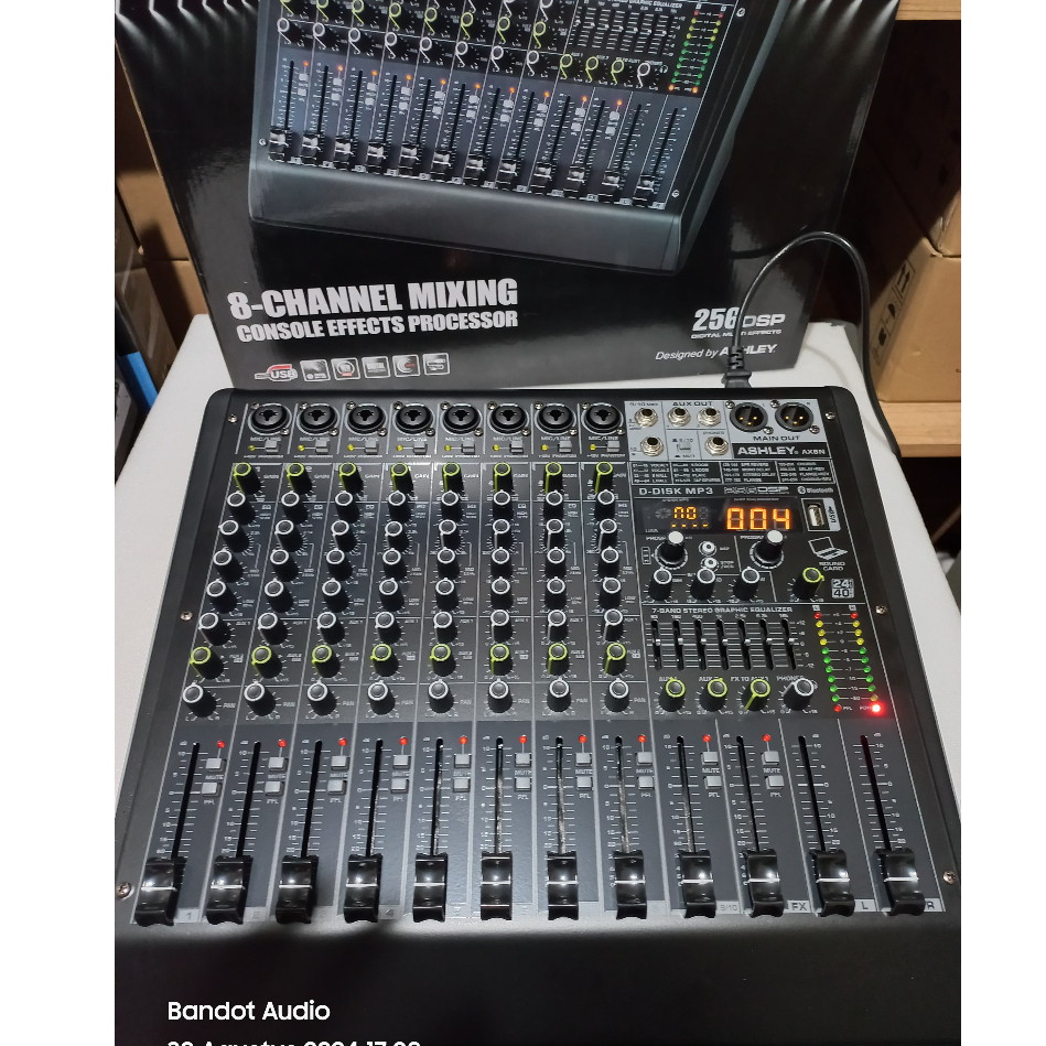 AX8N VERSI BARU MIXER ASHLEY AX8N ( 8CH FULL ) USB