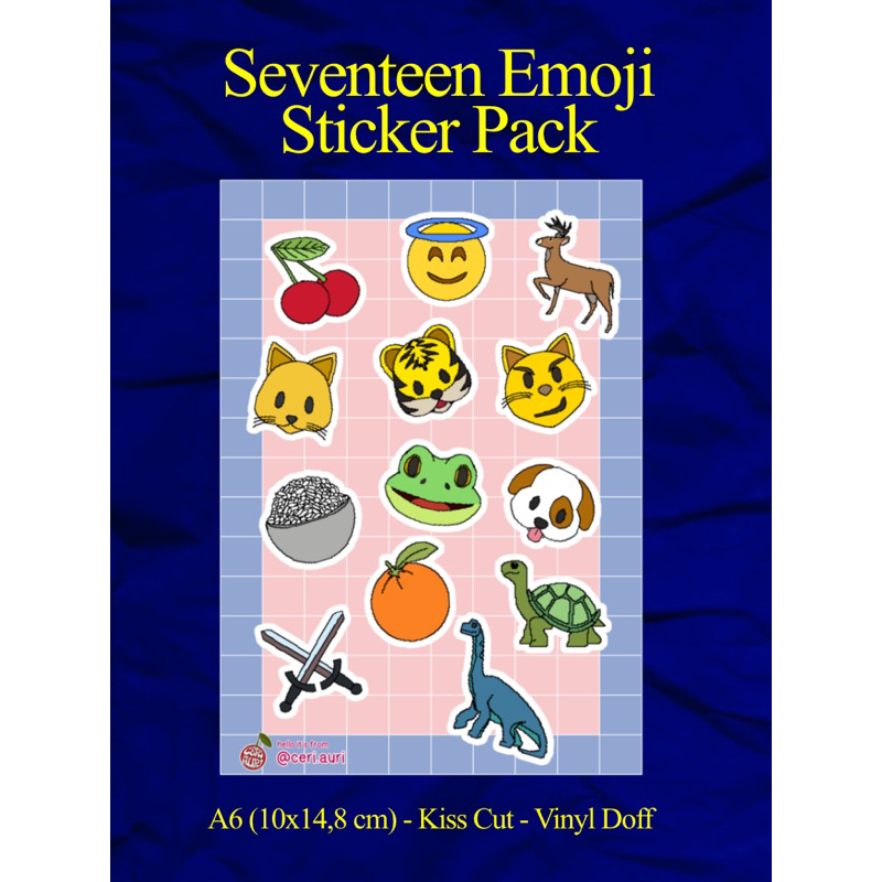 

Seventeen Emoji Sticker Stiker pack